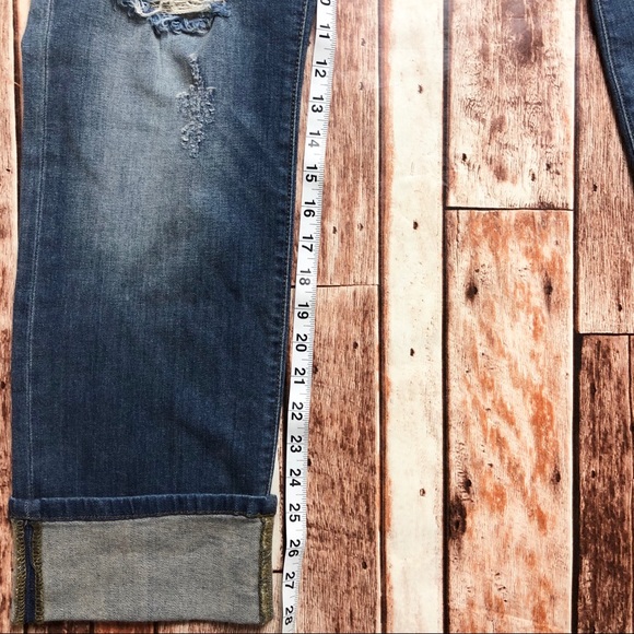 Last 1! Size 16 Judy Blue Cropped Distressed Jeans - Picture 8 of 8